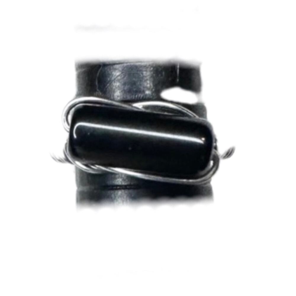Black Obsidian handmade ring  size 5